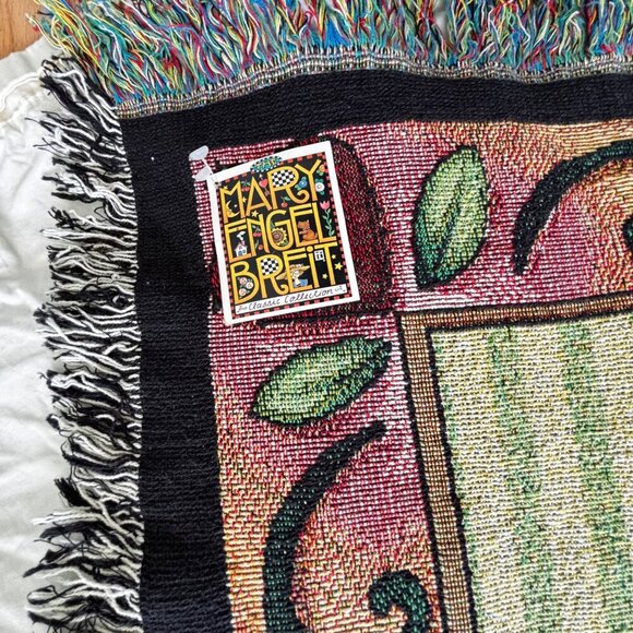 Vintage Mary Engelbreit The Princess Of Quite A Lot Tapestry Blanket 51” X 68” - Picture 2 of 7